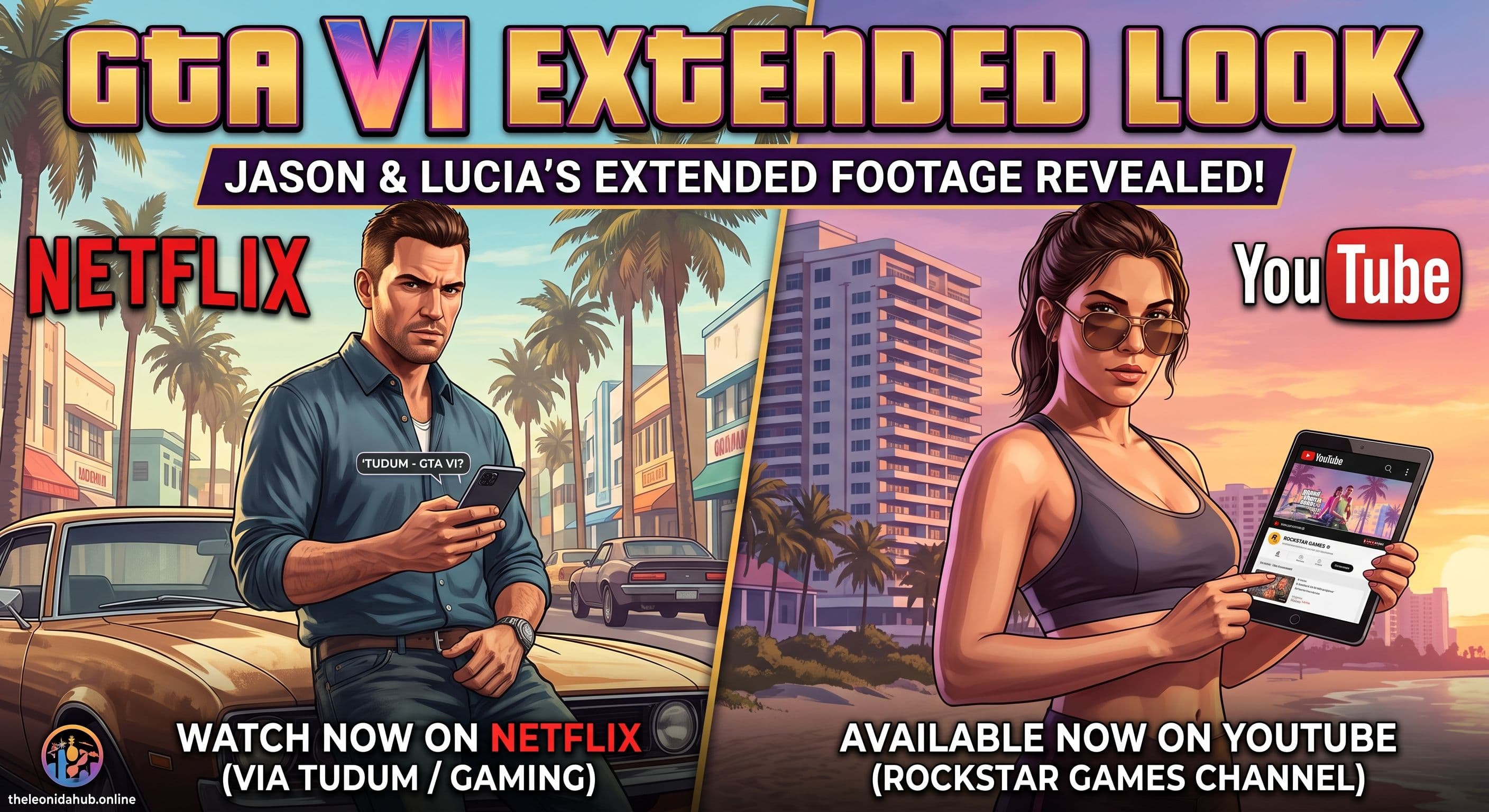 How to Watch the GTA 6 Extended Look on Netflix and YouTube