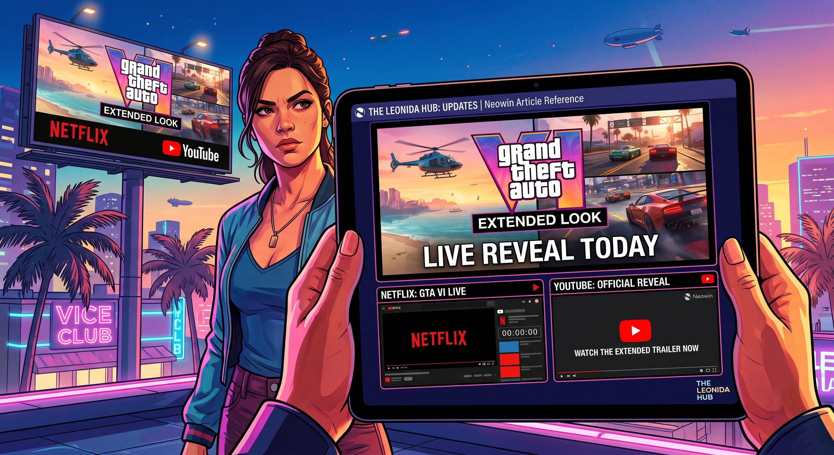How to Watch Today's GTA 6 'Extended Look' on Netflix and YouTube