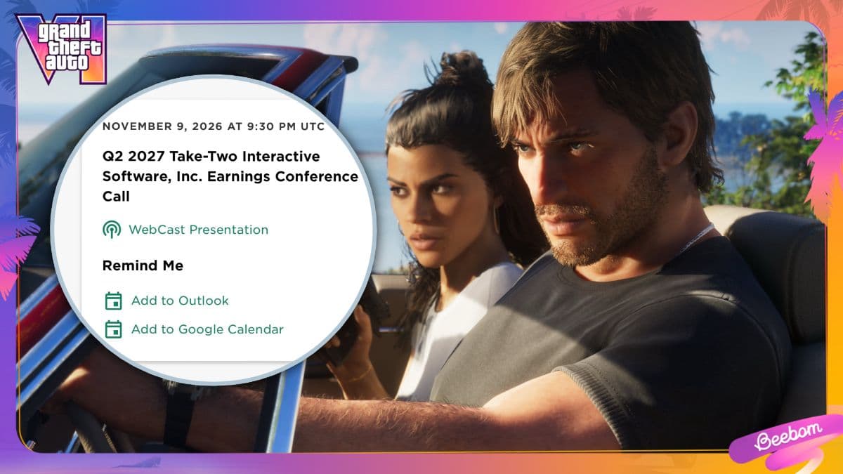Take-Two November 9 Earnings Call Could Bring GTA 6 Story Trailer